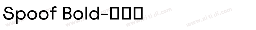 Spoof Bold字体转换